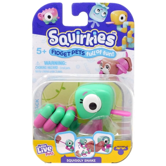 Little Live Pets Squirkies Squiggly Snake Figure (Green)