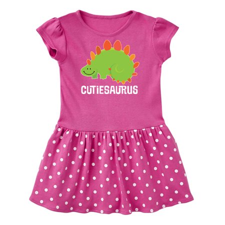 

Inktastic Dinosaur Cutiesaurus Outfit Gift Baby Girl Dress
