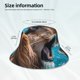 thumbnail image 3 of Fotbe Ice Blue Coastal Lion Sombrero Tipo Pescador con Estampado – Sombrero de Sol de Algodón de Moda para Playa, Golf, Pesca, 3 of 6