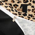 thumbnail image 3 of Castle Fairy Leopard Bow Letter M Duvet Cover Set for Girls,Abstract Vintage Bedding Full for Bedroom,3-Piece,No Comforter,Black Reversible, 3 of 5