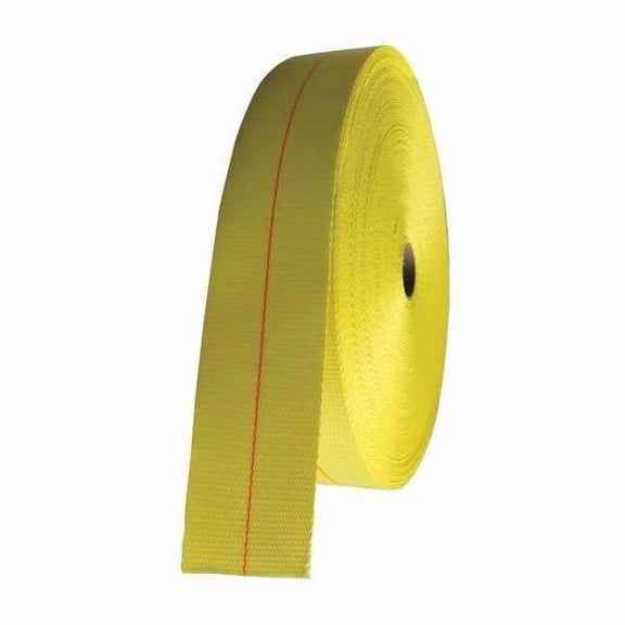 Bulk-Strap Bulk Webbing,Yellow,150 ft. L,3" W PE03150PY