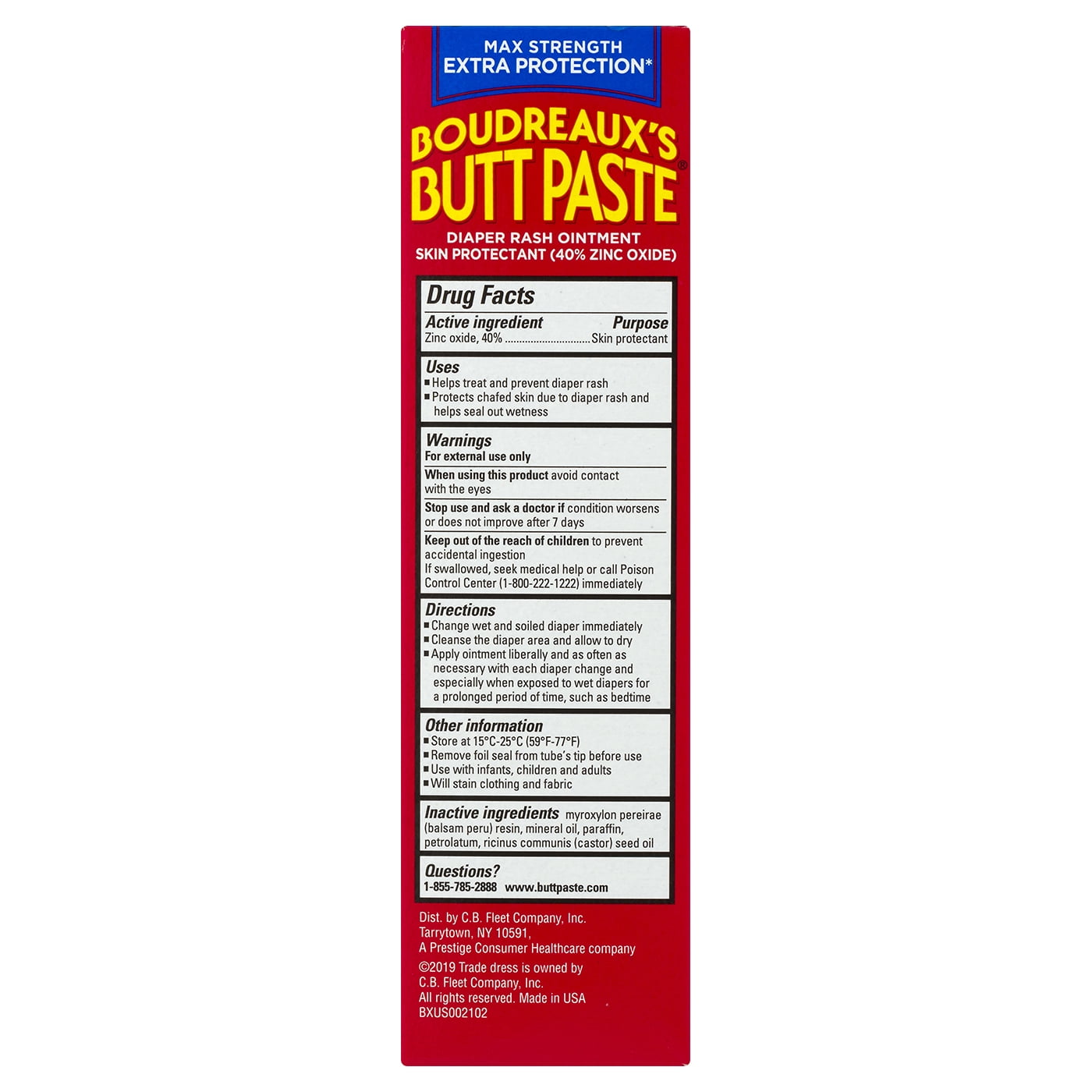 Boudreaux's Butt Paste Maximum Strength Diaper Rash Ointment, 4.0 Ounce - Walmart.com Boudreaux's Butt Paste Maximum Strength Diaper Rash Ointment, 4.0 ...