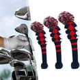thumbnail image 4 of 3 piezas de pompones para la cabeza de madera de golf, de conductores de punto para la calle del club n.  degree 1, n.  degree 3, n.  degree 5, para la Pastilla Baoblaze  Cubierta de la cabeza del palo de golf, 4 of 8