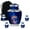 Blue Urn -14, variant on JAGASY Dolphin Memorial Urn Set of 5 for Children, Blue Small Urns for Ashes Keepsake, Decorative Urns for Daughter, Coral Reef Large Cremation Urn for Son, (1 Large, 10" & 4 Small, 3")