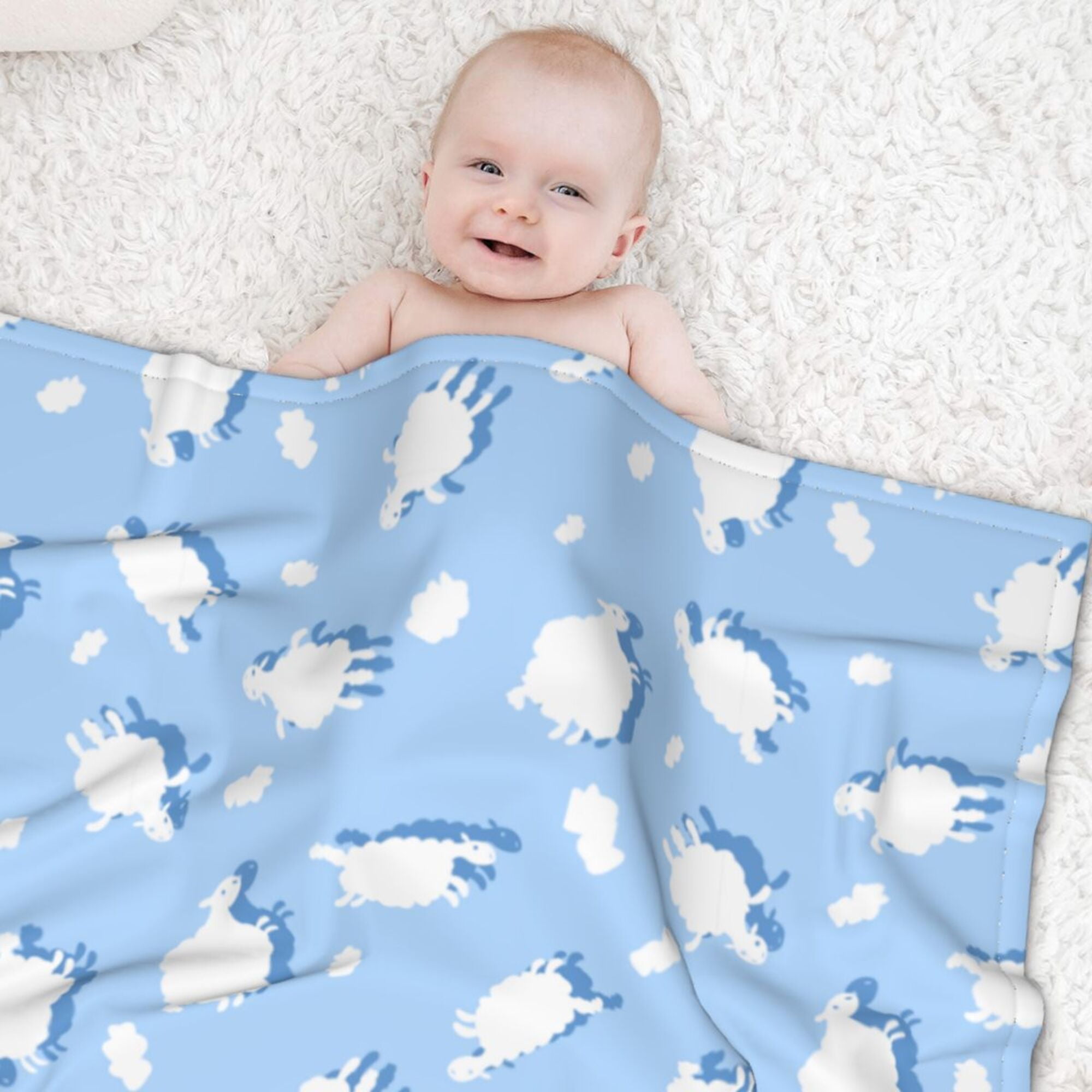 Waterproof Baby Blanket, XL, for Baby's 'naked Time' Microfleece and  Flannel 