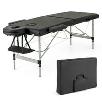 Resenkos 84 Inches Professional Massage Lash Bed with Carrying Bag-Black
