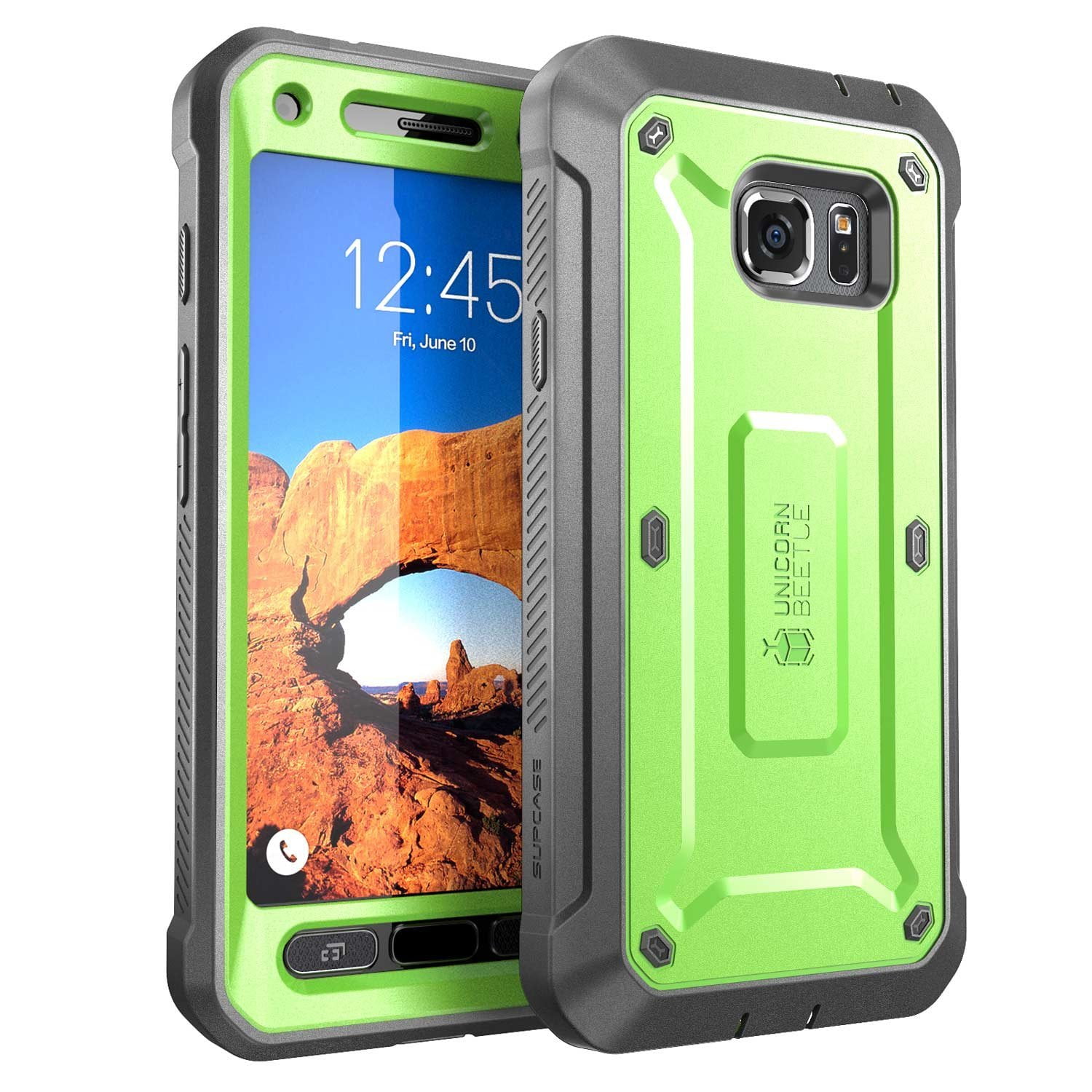 Samsung Galaxy S7 Active, SUPCASE,Unicorn Beetle Pro Case,Samsung Galaxy S7 Active- Green/Gray