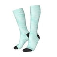 thumbnail image 2 of Easygdp Blue Bright Soccer Socks Sport Knee High Socks Calf Compression Athletic Socks for Men and Women, 2 of 9