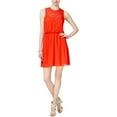thumbnail image 2 of maison Jules Womens Laser Fit & Flare A-line Dress, Red, Medium, 2 of 2