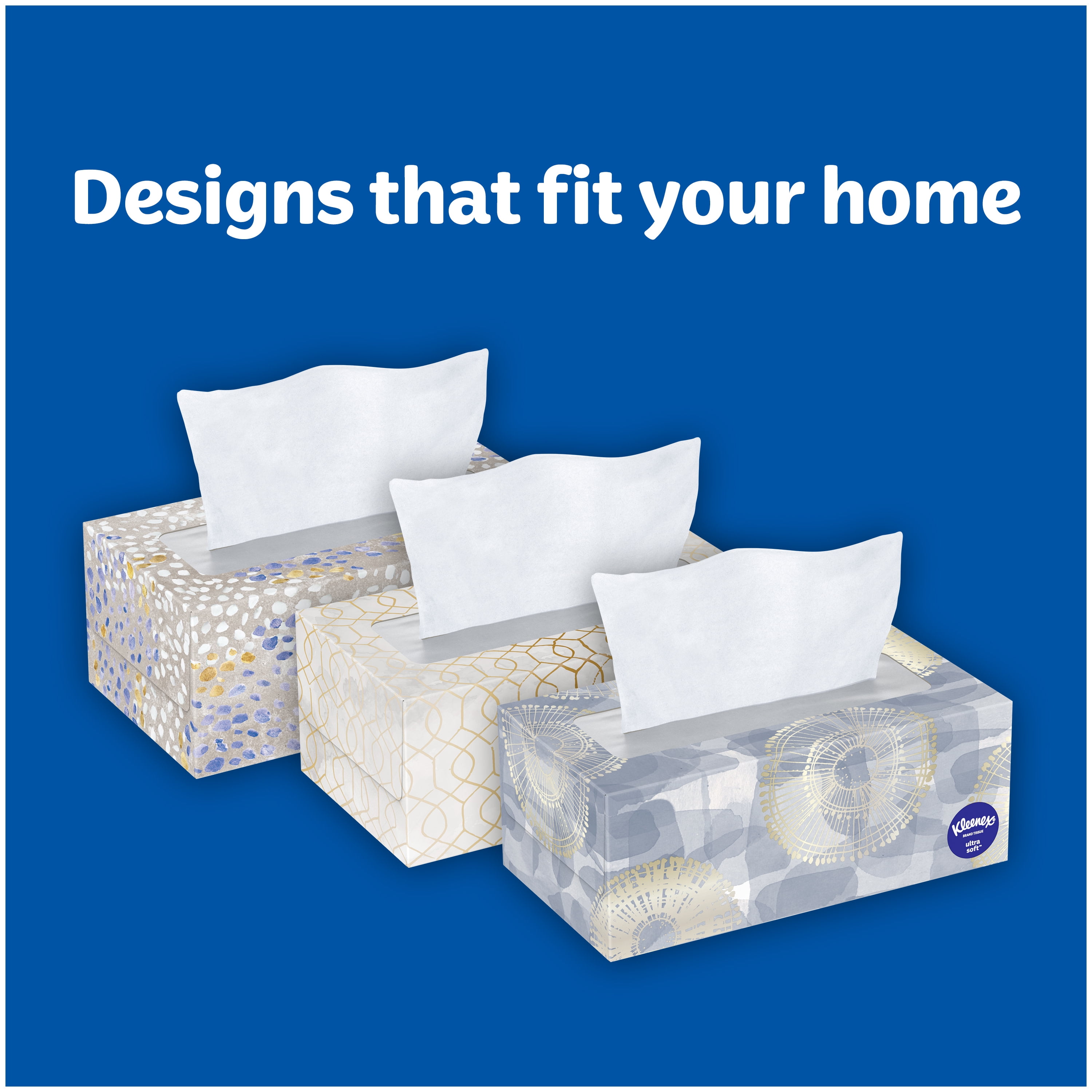 Kleenex Ultra Soft Tissues - 3 Ply - White - Soft, Strong, Fragrance-free -  For Multipurpose - 65 Per Box - 27 / Carton - Kopy Kat Office