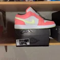 thumbnail image 3 of Ni - ke Men's Size 10 Air Jordan 1 Low SE Shoes Lava Glow Volt White FN6772-671 NEW, 3 of 5