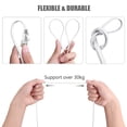 thumbnail image 3 of Cable Ethernet BUSOHE Cat6, 20 m, paquete de 2, blanco con clips, 3 of 7