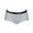 Gray, variant on Women's Brief Underwear High Waist Hipster Panties High Cut Full Coverage Brief