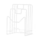 thumbnail image 5 of Soporte para tabla de cortar, soporte para rejilla, soporte para tapa de olla, soporte para utensilios de cocina para restaurante blanco, 5 of 9