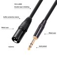 thumbnail image 3 of 6.35 mm 1/4 Inch TRS to XLR Male Balanced Signal Interconnect Cable Mic Cable, 3 of 12