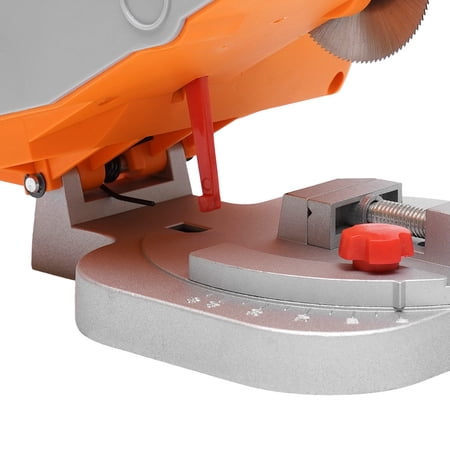 90W Mini Benchtop Cut-off Miter Saw 0.47inch Miter Saw Wood Metal Cutter with Clamping Handle Armrest