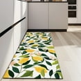 thumbnail image 4 of Yellow Lemon Fruit Flowers White Pattern Kitchen Rug Mat,Kitchen Runner Rugs Non Skid Washable,Decorative Kitchen Floor Mats for Kitchen,Sink,Laundry,17"X47", 4 of 5