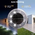 thumbnail image 6 of BLITZWILL 12 Pack Solar Ground Lights Outdoor, 8 LED Solar Flat Lights IP68 Waterproof Disc Light, Pathway Garden Lighting for Landscape Yard Walkway Driveway Lawn, Cool White, 6 of 8