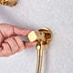 thumbnail image 3 of Rawiri Pulverizador De Bidé De Mano para Inodoro, Pulverizador De Bidé De Latón Macizo Dorado, Agua Fría Individual, Ducha De Bidé De Baño, Pulverizadores De Pañales De Tela para Bebés,A, 3 of 4