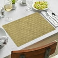 thumbnail image 2 of Decozen Placemats Set of 8 for Dining Table, Table Plastic  Placemats, Rectangular PVC 18x12 - Gold, 2 of 8