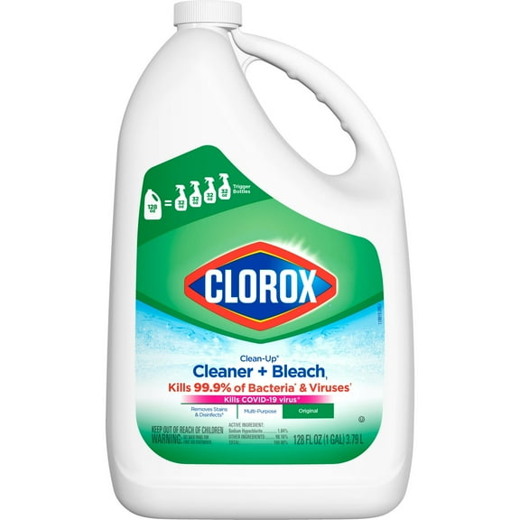 Pack of 2 Clorox Clean-Up All Purpose Cleaner Refill w/Bleach, Original, 128 fl oz