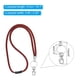 thumbnail image 2 of Cadena de llavero Uxcell Bling Lanyard con cristal y gancho de metal blanco, rojo, 2 of 6