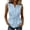 Blue, variant on Summer Tank Tops for Women Solid V Neck Sleeveless Button Tie Front Tank Top Soft Stretchy Breathable Casual Loose Layer Camisole Shirts