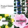 thumbnail image 5 of 94.5 inch Fake Rose Vine Flowers Plants Artificial Flower Hanging Rose Ivy Wedding Party Garden Craft Art Déco,69 Roses, 5 of 6