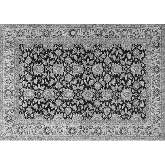 Ahgly Company Indoor Rectangle Persian Gray Traditional Area Rugs, 7' x 10'