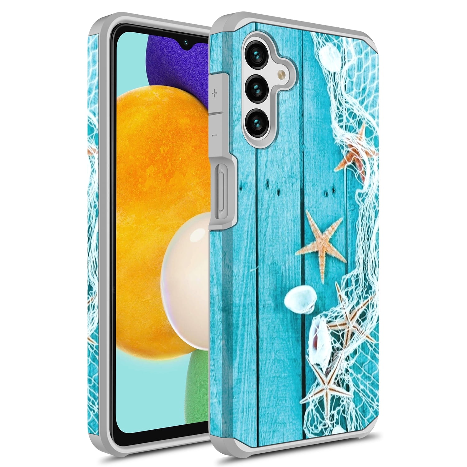 Samsung Galaxy A54 5G Case, Rosebono Slim Hybrid Shockproof Hard Cover Graphic Fashion Colorful Skin Cover Armor Case for Samsung Galaxy A54 5G (Starfish)