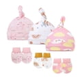 thumbnail image 1 of 3pcs/Lot Solid Caps for Children Kids' Hat for New Born Baby Hat Birth Hat Baby Beanie Toddler Hat Glove Set Newborn AccessoriesSET22One Size He Qiyong unisex, 1 of 1
