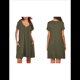 thumbnail image 3 of Camisones para Mujer, de Corta, con Bolsillos y Estampado Floral. Verde S, 3 of 6