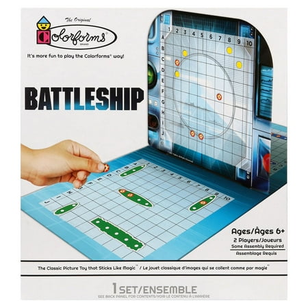 Colorforms Battleship Travel Paperboard Board Game