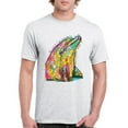 thumbnail image 1 of Tee Hunt You Only Live Once T-Shirt Cute Neon Dolphin Dean Russo Art Men's Tee, Ash Gray, X-Large, 1 of 5