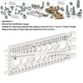 thumbnail image 3 of Nut Bolt Thread Gauge Checker M3 M22 Metric #4 3/4 Imperial Sizes Bolt Nut Identifier for Workshop Garage, 3 of 7