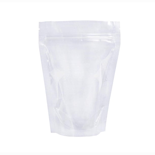 Pabck Paquete De 100 (Tamaño Exterior 4.3 X 7.1 Pulgadas) (Tamaño Interior 3.86 X 4.53 Pulgadas) Bolsas Transparentes Resellables Con Cierre Térmico Bolsas De Almacenamiento Con Cierre De Cremallera P