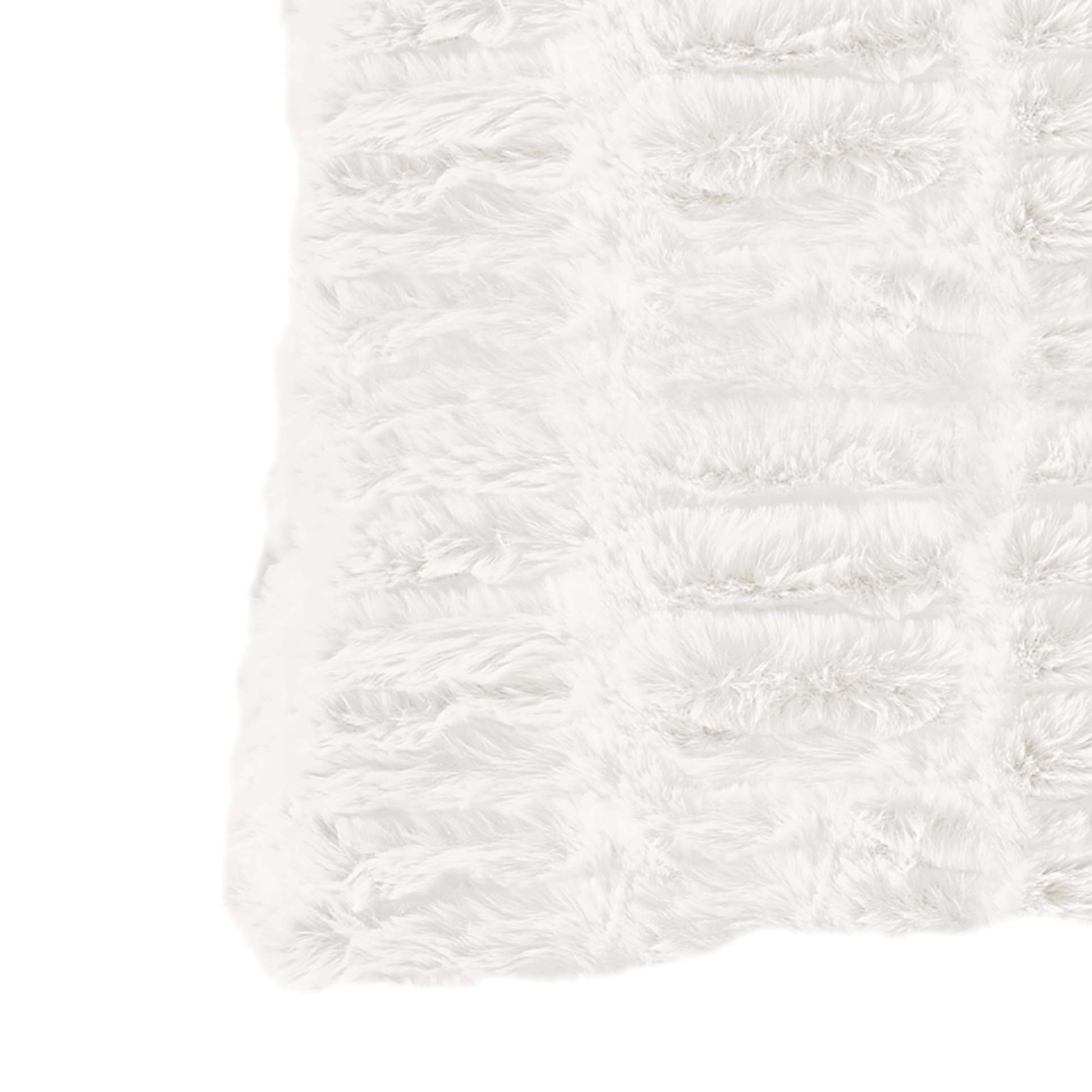 Mellowdy  Faux Rabbit Fur Decorative Throw Pillow Covers