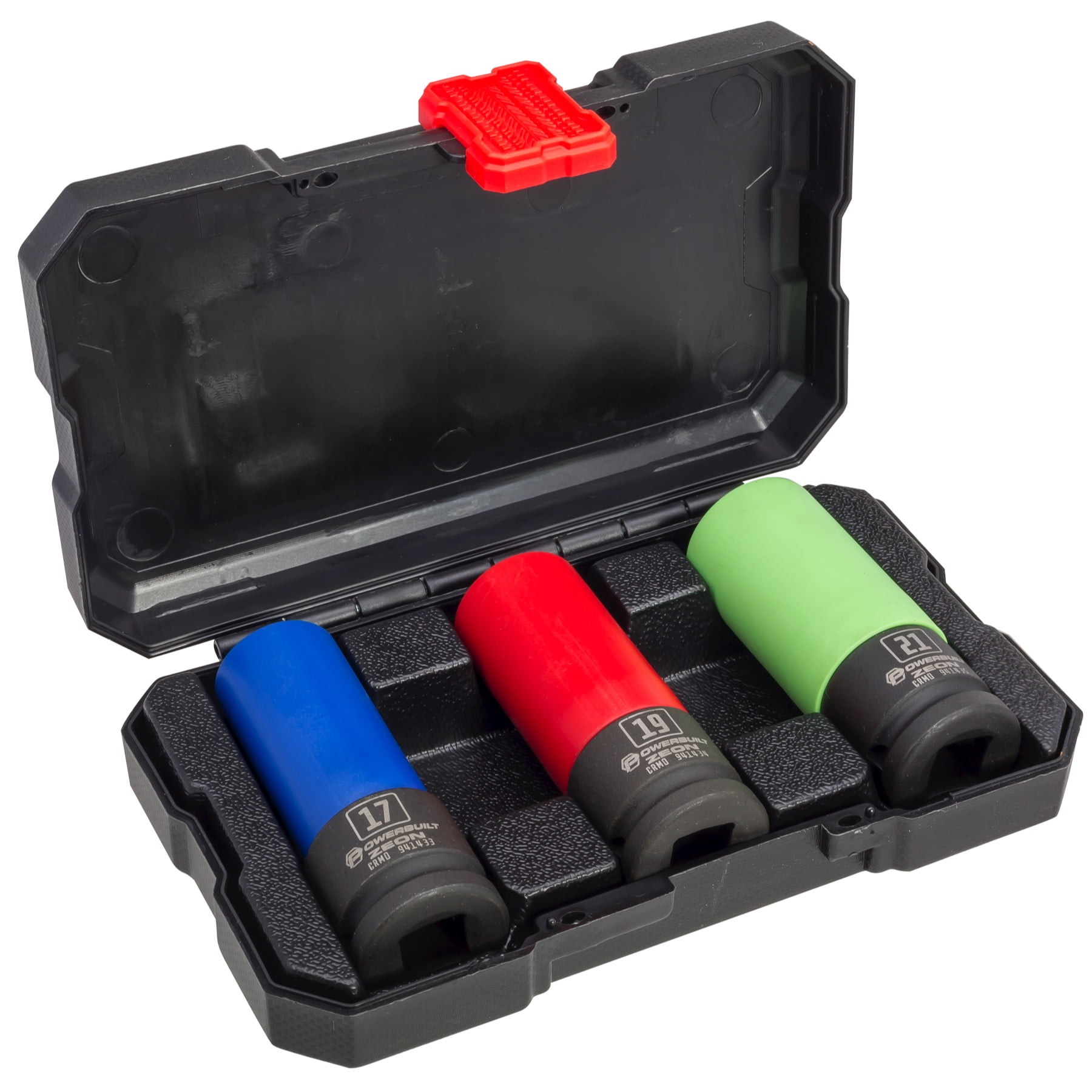 Powerbuilt 3 Piece Zeon Metric Lug Nut Socket Set for Damaged Lug Nuts - 240098
