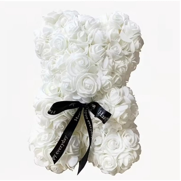 1 pieza de oso de flores de espuma artificial hecho de rosas for el Día de San Valentín, Día de la Madre, Aniversario, Regalo de Boda
