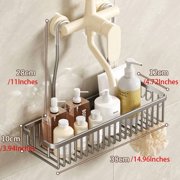 Hanging Shower Caddy Organizer - No Drilling Shower Organizer with Hooks, Rustproof & Waterproof Aluminum Alloy Bathroom Shelves