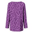 thumbnail image 5 of Qertyioot Cadeau de la Saint-Valentin pour Femme, Tunique à Manches Longues Décontractée à Col Rond pour la Saint-Valentin, 5 of 5