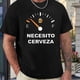 thumbnail image 1 of Camiseta Necesito Cerveza, pequeña, negra, estampada para hombre y mujer, 1 of 6