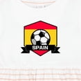 thumbnail image 4 of Inktastic Soccer Spain Flag Banner Girls Baby Dress, 4 of 5