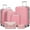 Pink#5, variant on Hardside Luggage Luggage Sets 5 Piece with Duffel Bags, Hardside Expandable Suitcases with Spinner Wheels, Black,Hardside Suitcase