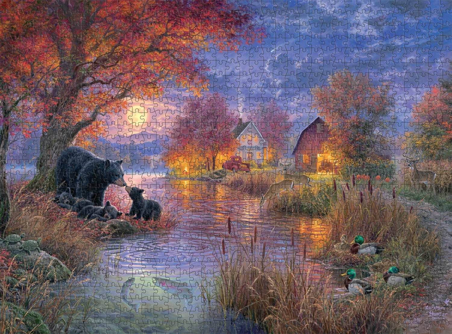 Buffalo Games Black Bear Farms 1000-Piece Interlocking Jigsaw Puzzle