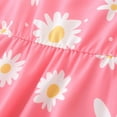 thumbnail image 6 of Fdqin Girls Dresses Sleeveless Floral Print Swing Sundress Cute Summer Midi Dresses Casual Kids A-line Dress with Sunhat Pink 7-8 Years, 6 of 8