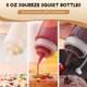 thumbnail image 4 of Paquete de 12 Condimento Squirt Squeeze 8 Oz con Tapas Giratorias para Salsa, Salsa Tomate, Barbacoa, Aderezo, Pintura, 4 of 5