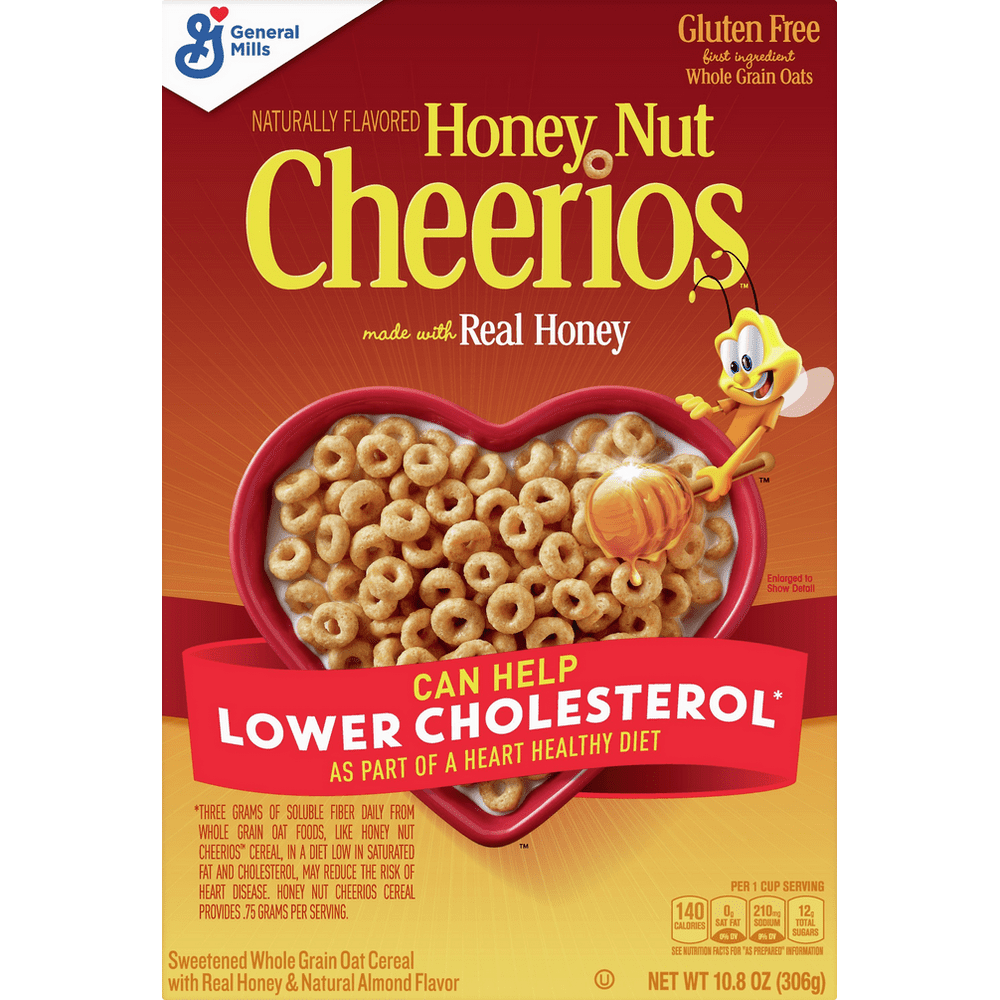 Honey Nut Cheerios, Breakfast Cereal with Oats, Gluten Free, 10.8 oz