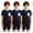Navy Blue, variant on 3 Packs Kids Boys Special Needs Adaptive Clothing Autism Romper Short Sleeve Back Zipper Anti-Strip Jumpsuit Black 16