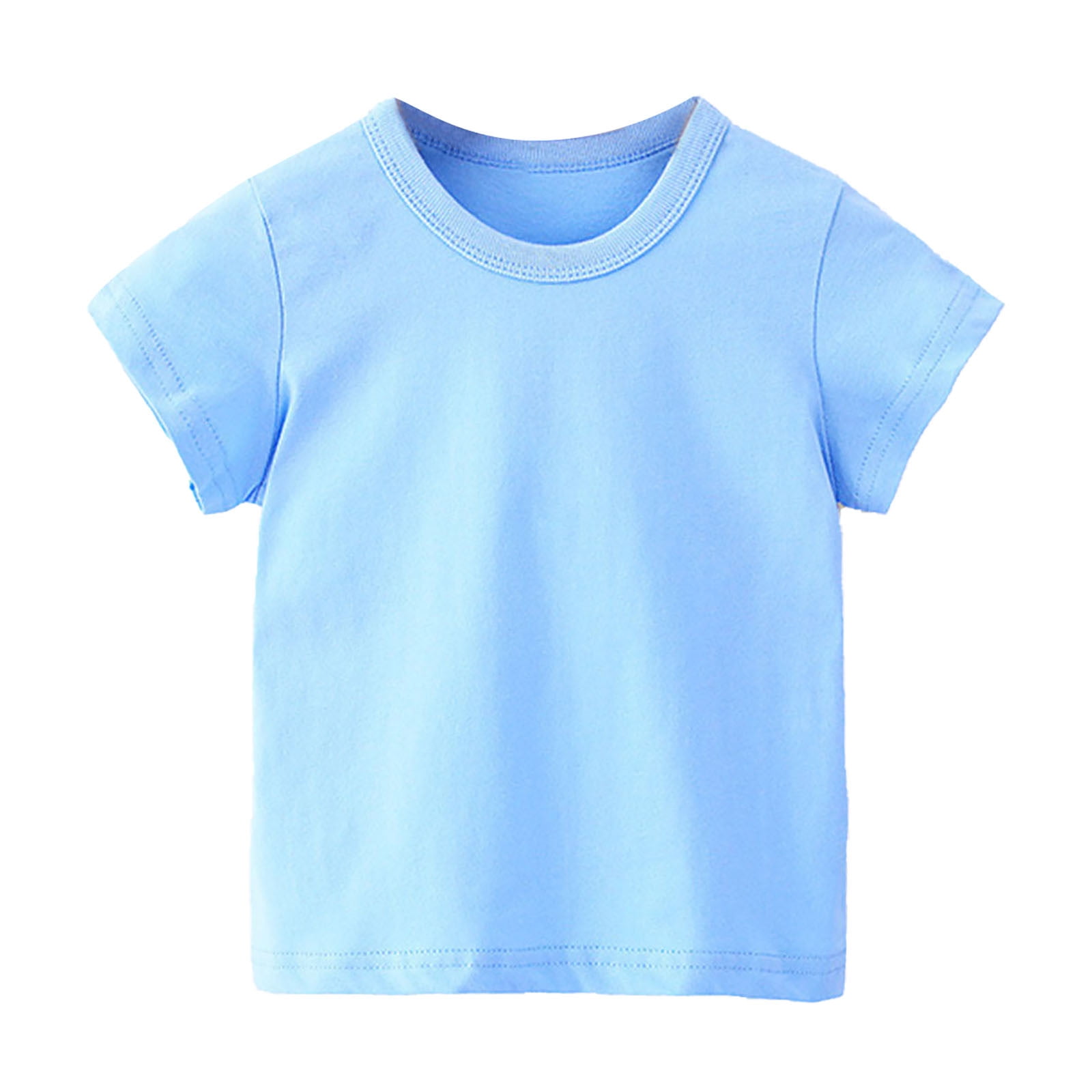 Sentuca Cotton Basic T Shirts for Toddler Baby Boys Girl Soft Solid ...